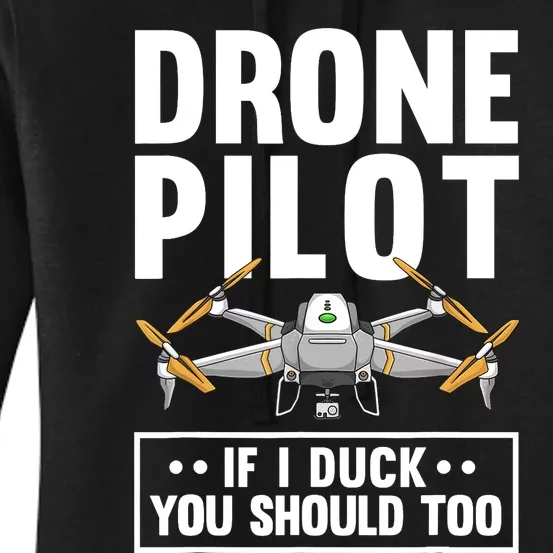 Funny Drone Pilot For RC Racing Pilots Flying FPV Women's Pullover Hoodie