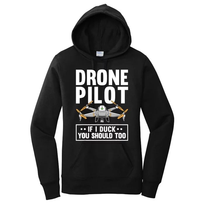 Funny Drone Pilot For RC Racing Pilots Flying FPV Women's Pullover Hoodie