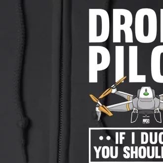 Funny Drone Pilot For RC Racing Pilots Flying FPV Full Zip Hoodie