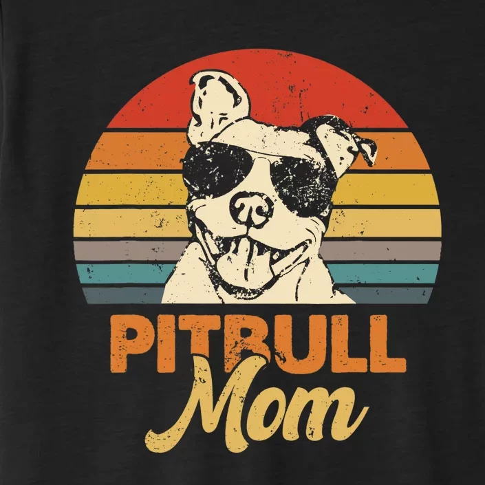 Funny Dog Pitbull Mom Pittie Mom Mother's Day ChromaSoft Performance T-Shirt