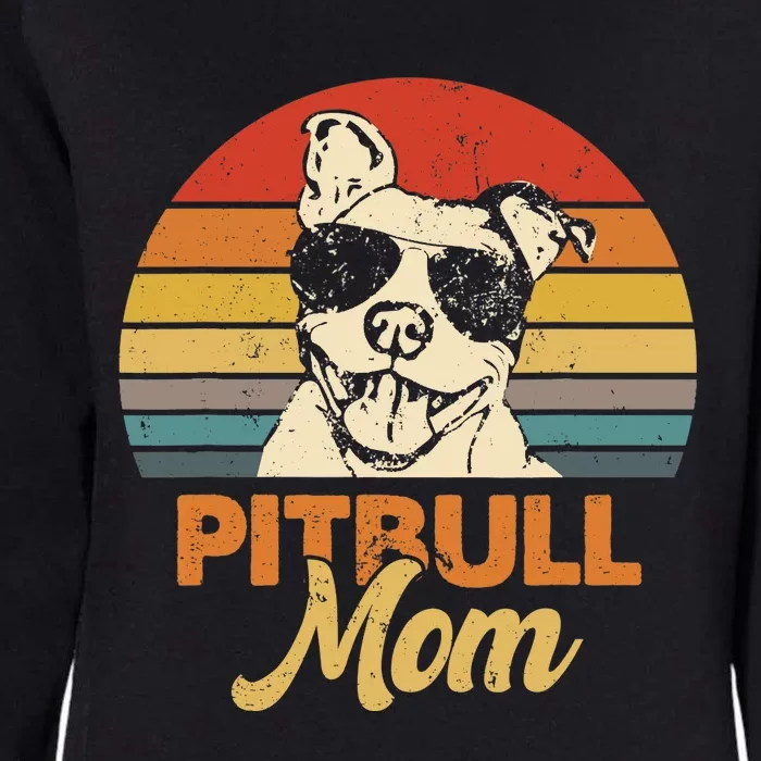 Funny Dog Pitbull Mom Pittie Mom Mother's Day Womens California Wash Sweatshirt