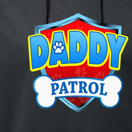 Funny DADDY Patrol Dog Mom Dad For Men Women Performance Fleece Hoodie