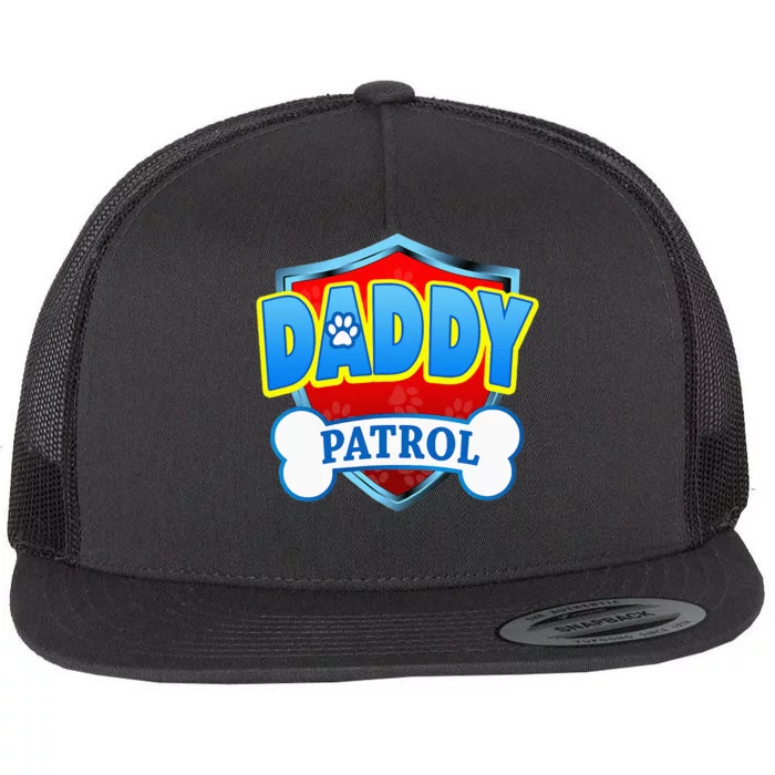 Funny DADDY Patrol Dog Mom Dad For Men Women Flat Bill Trucker Hat