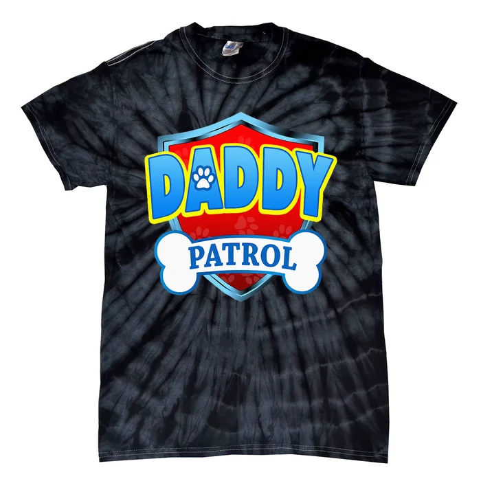 Funny DADDY Patrol Dog Mom Dad For Men Women Tie-Dye T-Shirt