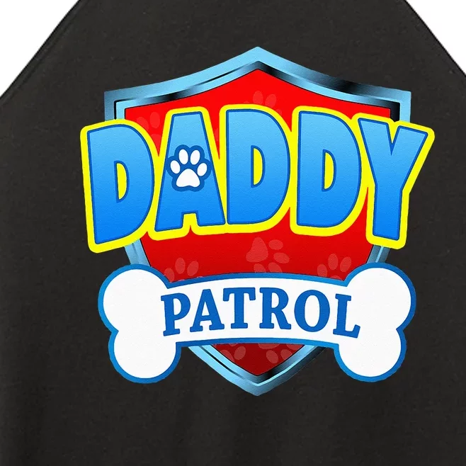 Funny DADDY Patrol Dog Mom Dad For Men Women Women’s Perfect Tri Rocker Tank