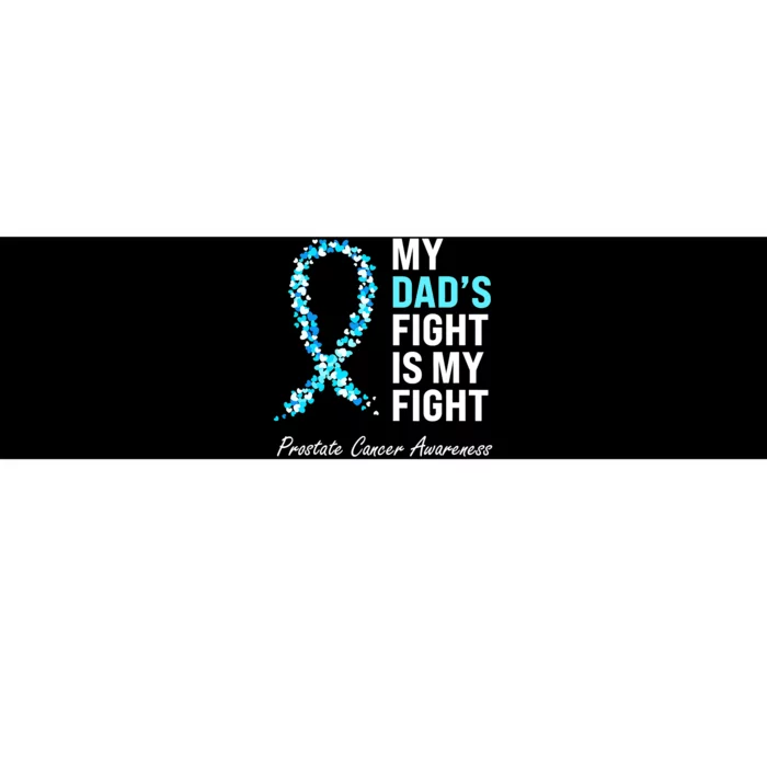 Family Dad Prostate Cancer Awareness Light Blue Ribbon Bumper Sticker