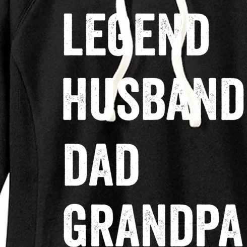 Fathers Day Present Legend Husband Dad Grandpa Gift Women's Fleece Hoodie