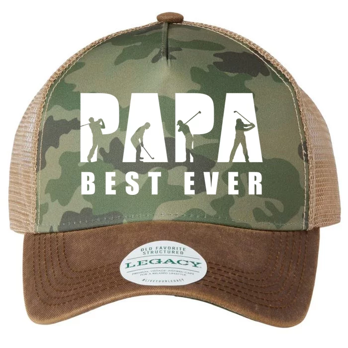 Father's Day Papa Best Ever Golf Dad Gift For Dad Legacy Tie Dye Trucker Hat