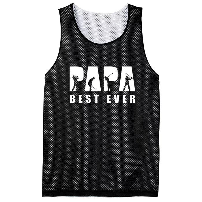 Father's Day Papa Best Ever Golf Dad Gift For Dad Mesh Reversible Basketball Jersey Tank