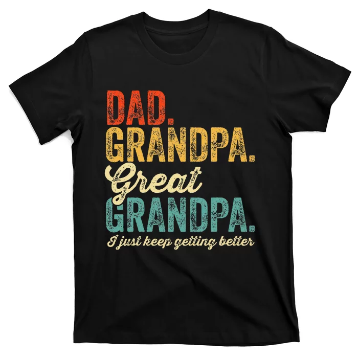 Fathers Day Present from Grandkid Dad Grandpa Great Grandpa T-Shirt