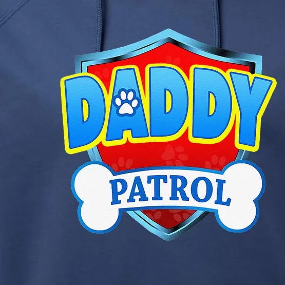 Funny DADDY Patrol Dog Mom, Dad Women Fathers Day Performance Fleece Hoodie