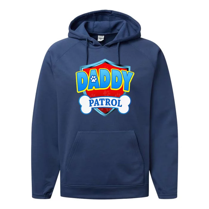 Funny DADDY Patrol Dog Mom, Dad Women Fathers Day Performance Fleece Hoodie