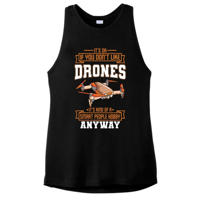 Funny Drone Pilot Quadcopter Lover Ladies Tri-Blend Wicking Tank