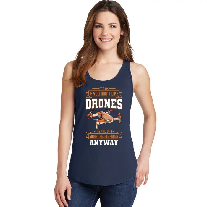 Funny Drone Pilot Quadcopter Lover Ladies Essential Tank