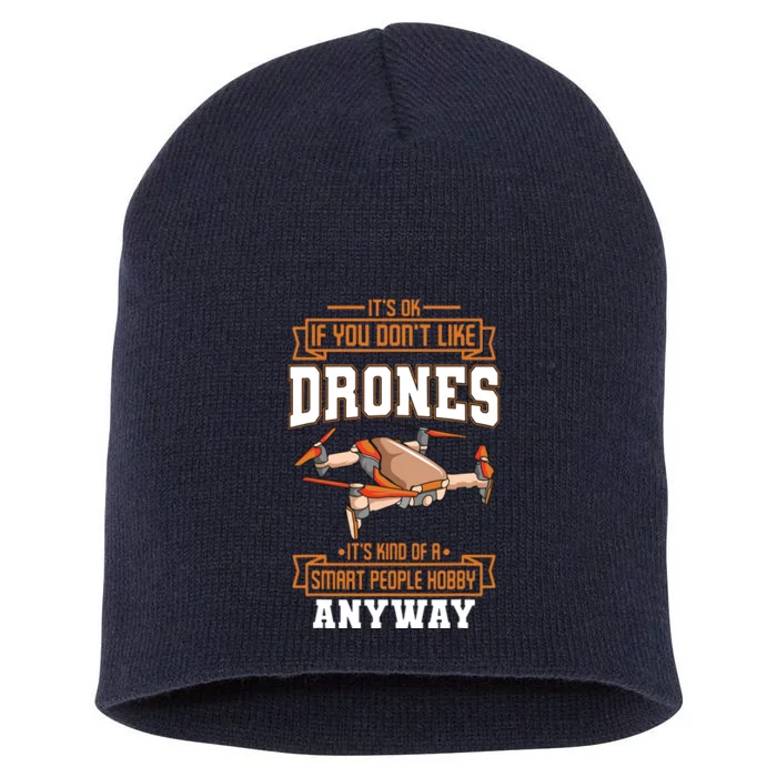 Funny Drone Pilot Quadcopter Lover Short Acrylic Beanie