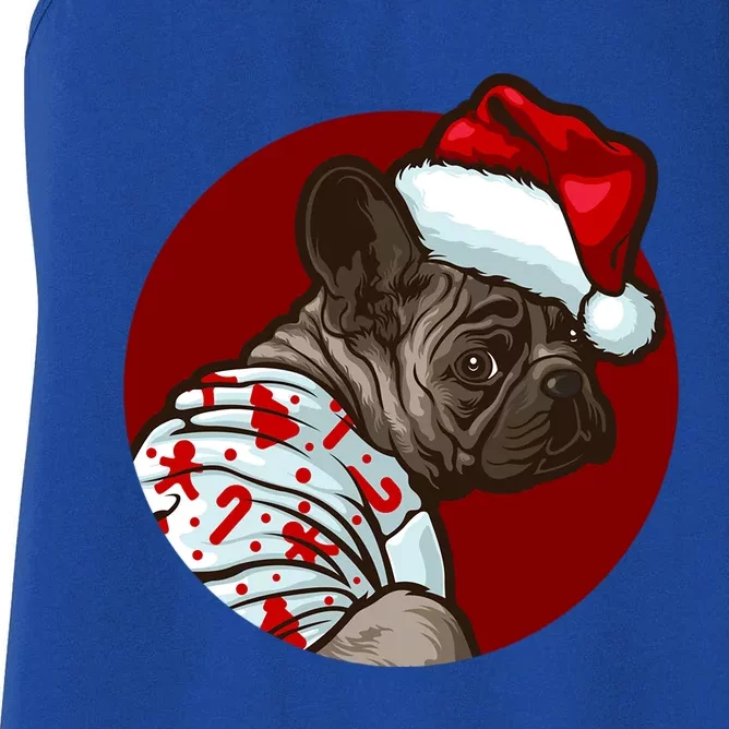 Funny Dog Pug Owner Gift Christmas Pug Gift Women's Racerback Tank