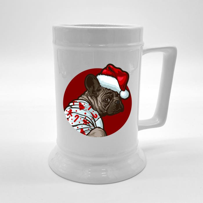 Funny Dog Pug Owner Gift Christmas Pug Gift Front & Back Beer Stein