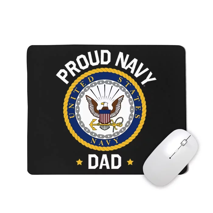 Fathers Day Proud N.A.V.Y Dad Collegiate Mousepad