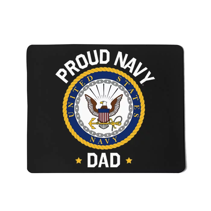 Fathers Day Proud N.A.V.Y Dad Collegiate Mousepad