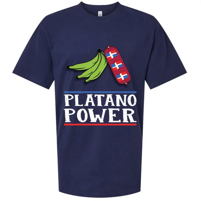 Funny Dominican Pride Gift Platano Power Dominican Republic Gift Sueded Cloud Jersey T-Shirt