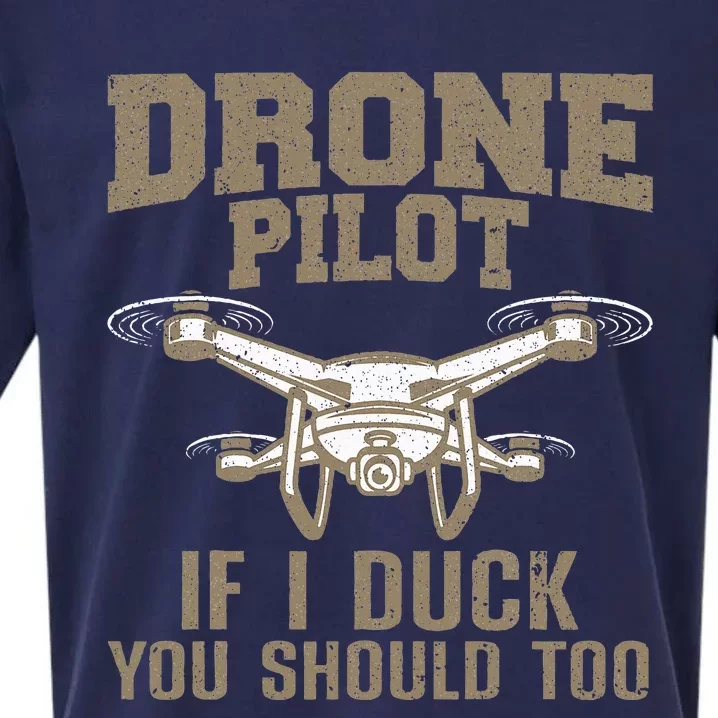 Funny Drone Pilot Design Drone Operator Sueded Cloud Jersey T-Shirt