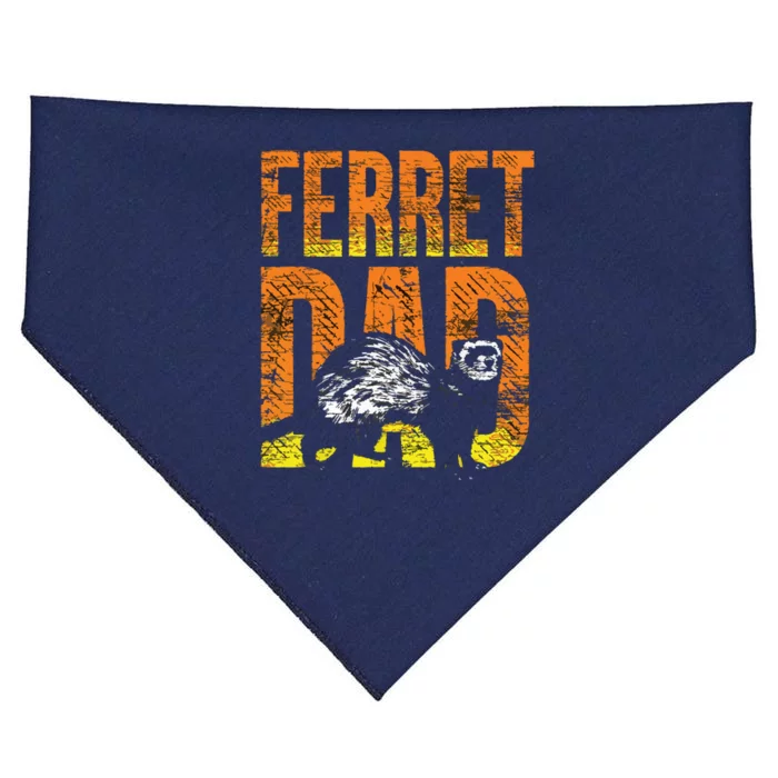 Ferret Dad Pet Gift Idea Ferret USA-Made Doggie Bandana