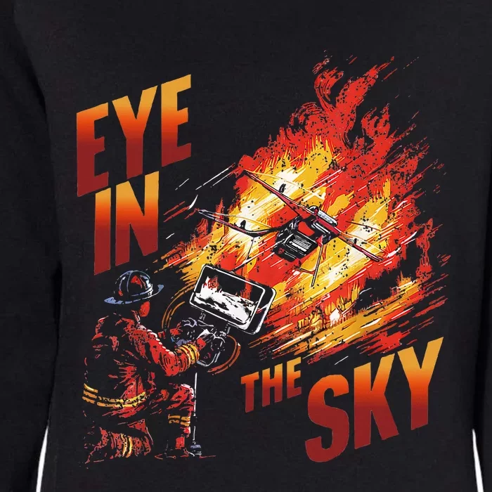 Firefighter Drone Pilot Tactical Response Fire Department Womens California Wash Sweatshirt