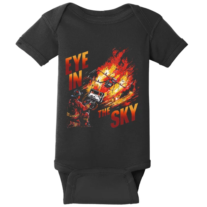 Firefighter Drone Pilot Tactical Response Fire Department Baby Bodysuit