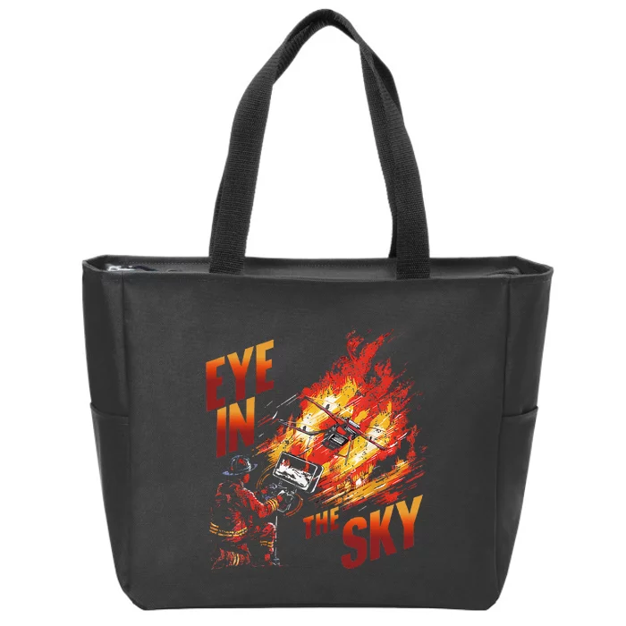 Firefighter Drone Pilot Tactical Response Fire Department Zip Tote Bag