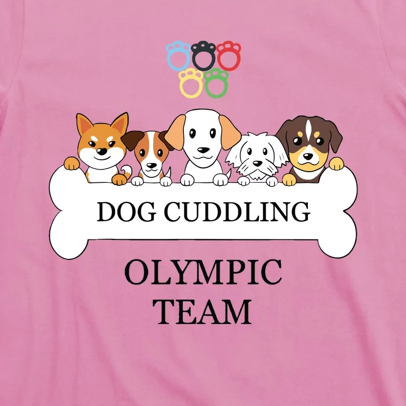 Funny Dog Quote Cuddling Team Cool Animal T-Shirt