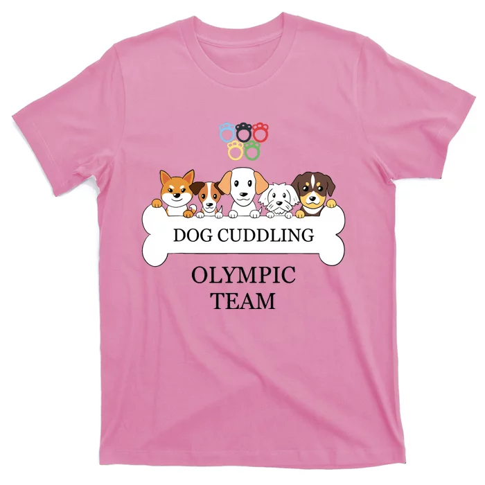 Funny Dog Quote Cuddling Team Cool Animal T-Shirt