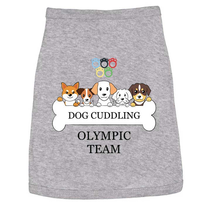 Funny Dog Quote Cuddling Team Cool Animal Doggie Tank