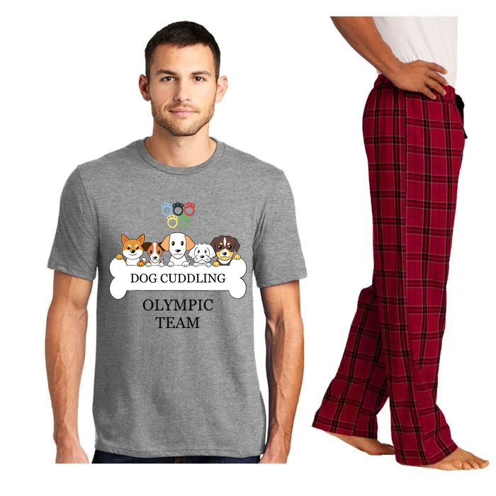 Funny Dog Quote Cuddling Team Cool Animal Pajama Set