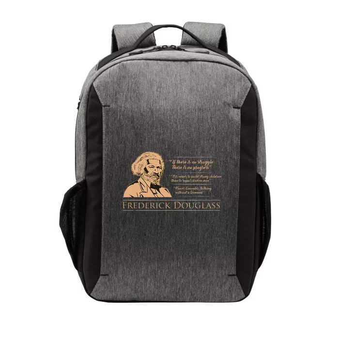 Frederick Douglass Quote For Black History Month Vector Backpack