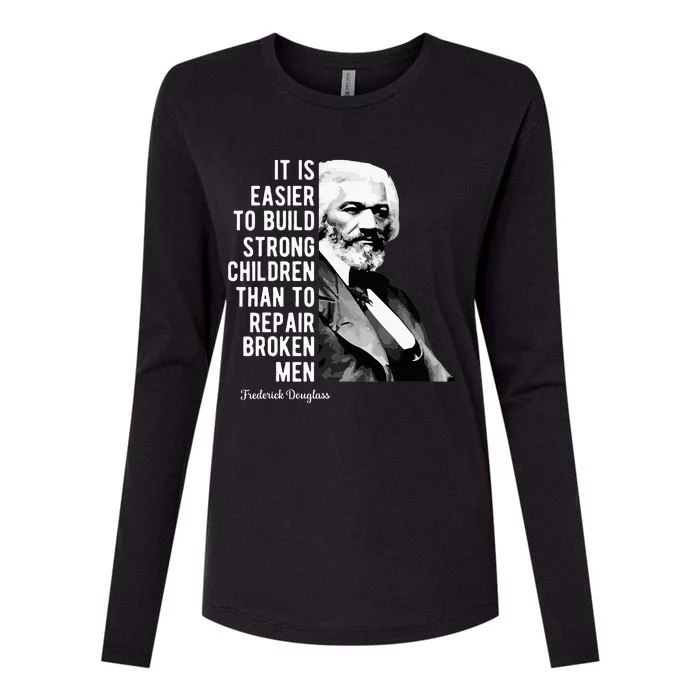 Frederick Douglass Quote For Black History Month Womens Cotton Relaxed Long Sleeve T-Shirt