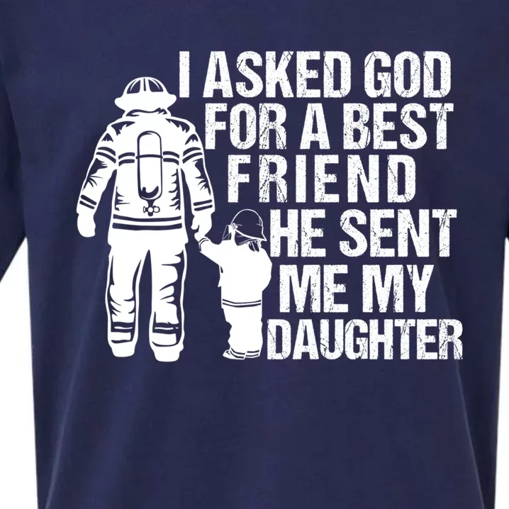 Firefighter Dad Quote New Daddy Fire Dad Father’s Day Gift Sueded Cloud Jersey T-Shirt