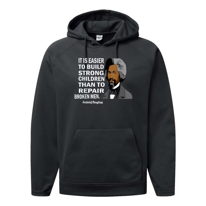 Frederick Douglass Quote Black History Month Performance Fleece Hoodie