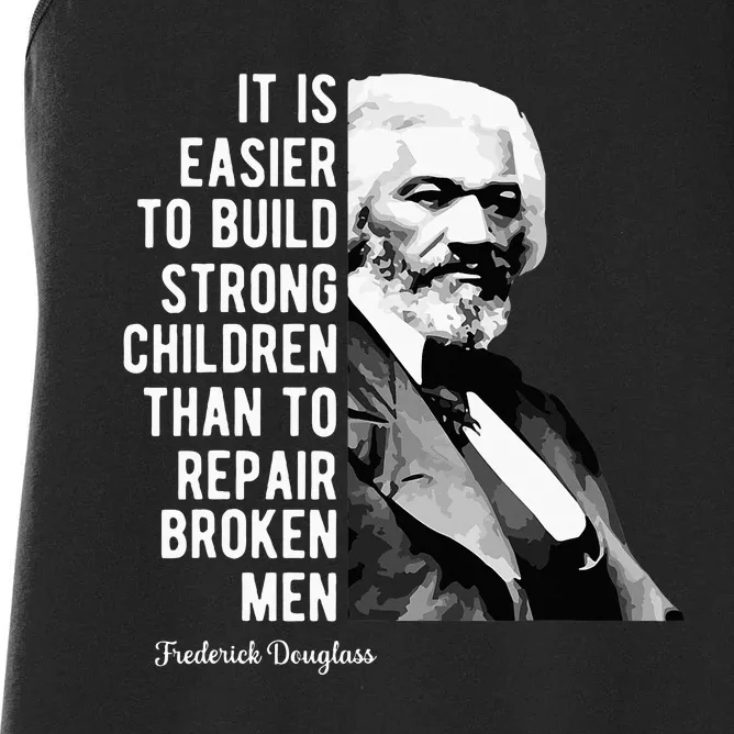 Frederick Douglass Quote For Black History Month Women's Racerback Tank