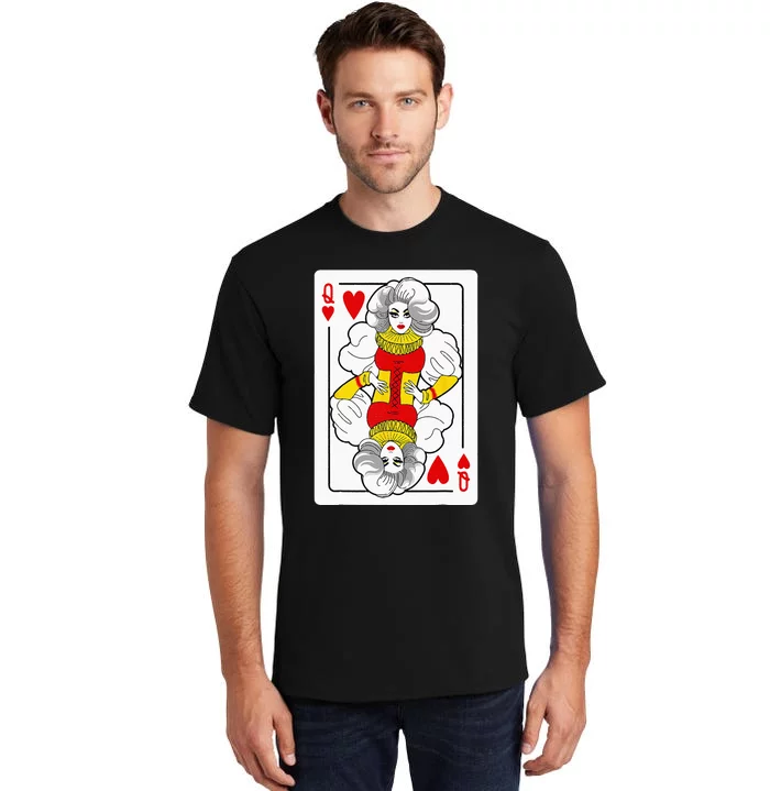 Fabulous Drag Queen Of Hearts Drag Queen Fan Yass Slay Werk Tall T-Shirt