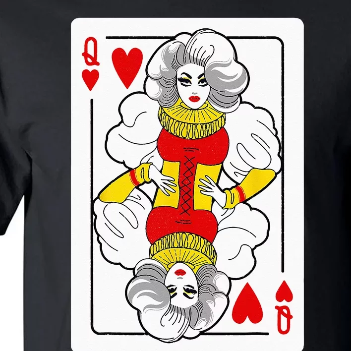 Fabulous Drag Queen Of Hearts Drag Queen Fan Yass Slay Werk Tall T-Shirt