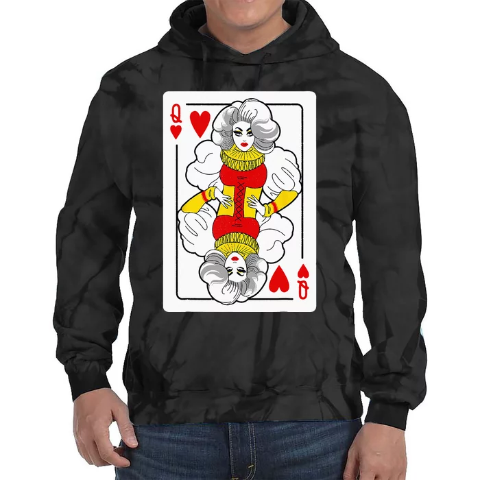 Fabulous Drag Queen Of Hearts Drag Queen Fan Yass Slay Werk Tie Dye Hoodie