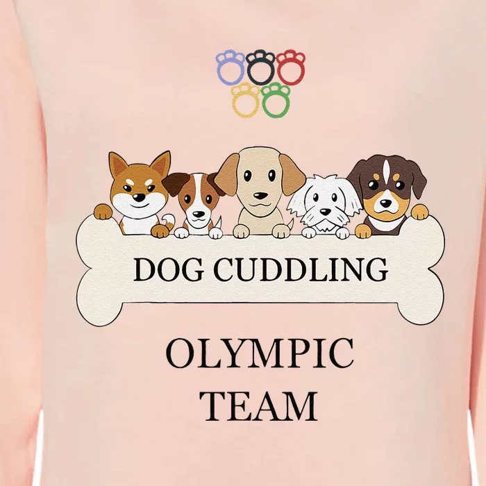 Funny Dog Quote Cuddling Team Cool Animal Gift Womens California Wash Sweatshirt