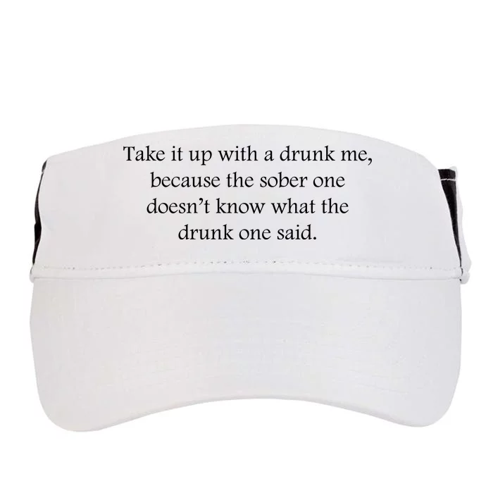 Funny Drunk Quote Funny Sober Slogan Sarcastic Quotes Drinking Lover Adult Drive Performance Visor