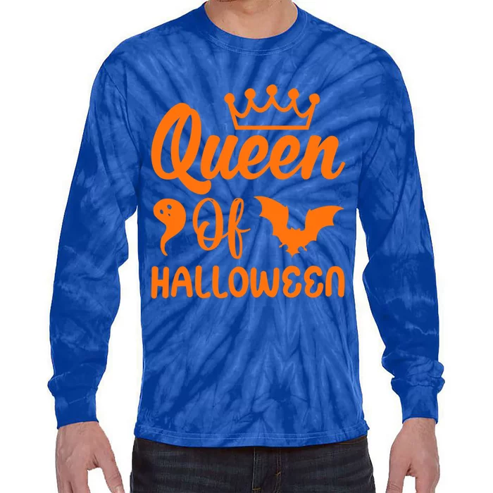 Funny Drag Queen Of Halloween Gift Tie-Dye Long Sleeve Shirt