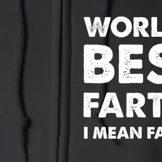 FatherS Day Retro Dad WorldS Best Farter Full Zip Hoodie