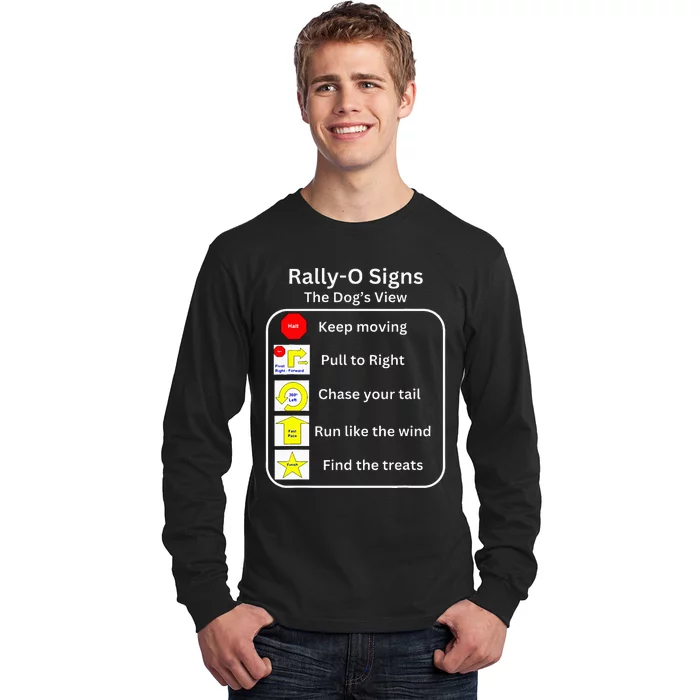 Funny Dog Rally Obedience Long Sleeve Shirt