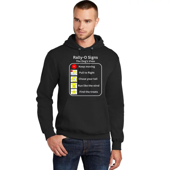 Funny Dog Rally Obedience Tall Hoodie