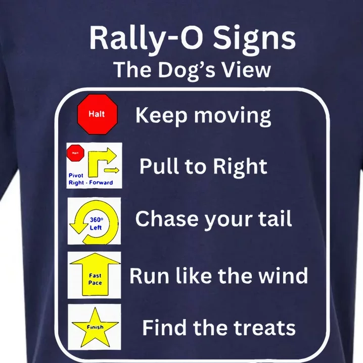 Funny Dog Rally Obedience Sueded Cloud Jersey T-Shirt