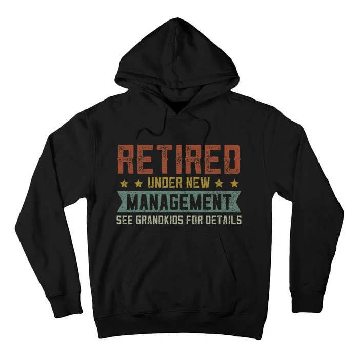 Fathers Day Retired Grandpa Funny Retirement Tall Hoodie