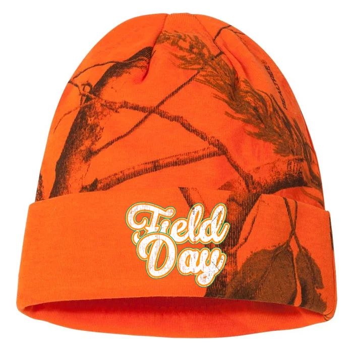 Field Day Retro Orange Field Day Games Adults Teachers Kati - 12in Camo Beanie